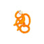 BIOCOTE Mini monkey teether orange