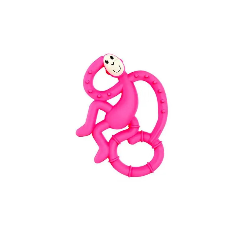 Biocote Mini Monkey Teether Pink