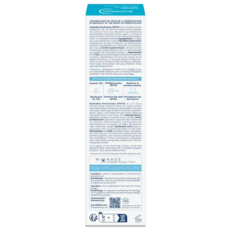 Bioderma Hydrabio Perfecteur Spf30, 40 ml