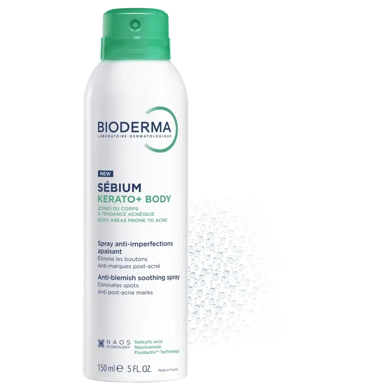 Bioderma Sébium Kerato+ Anti-Acne Body Spray , 150 ml