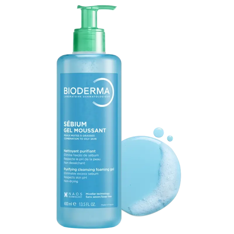 Bioderma Sébium Moussant Purifying Gel, 400 ml