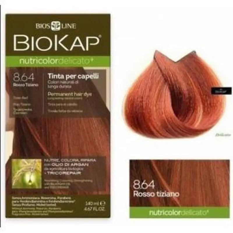 Biokap Tiziano Red Delicate Dye 8.64 140Ml.