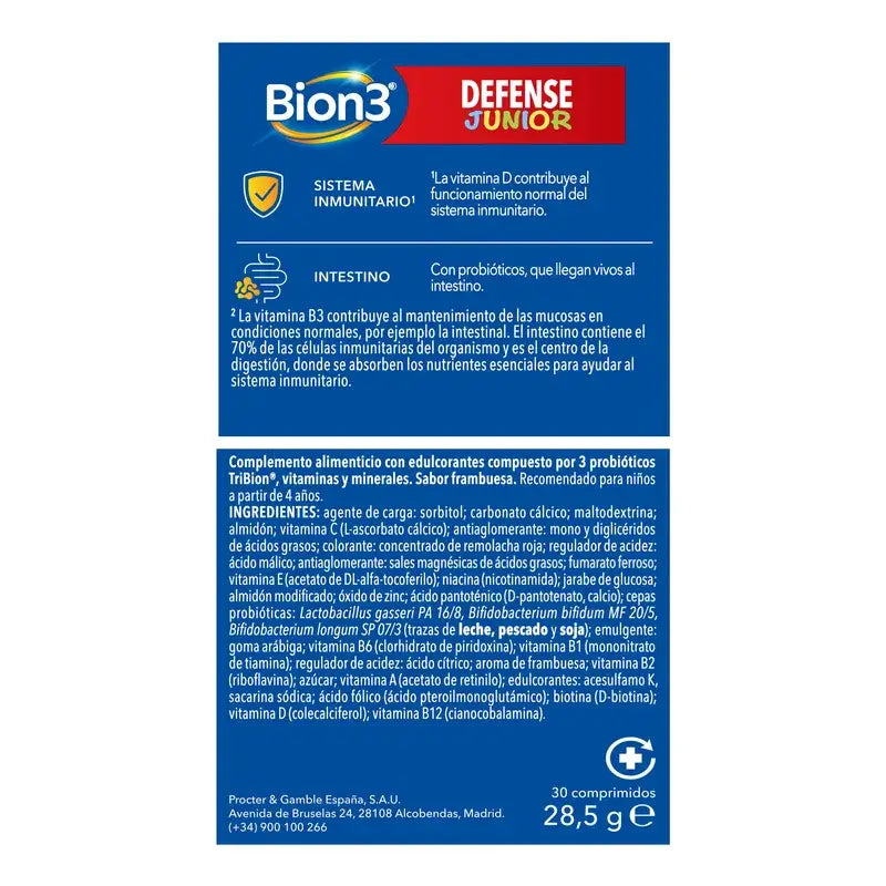 Bion3 Defense Junior Multivitamin Chews, 30 tablets