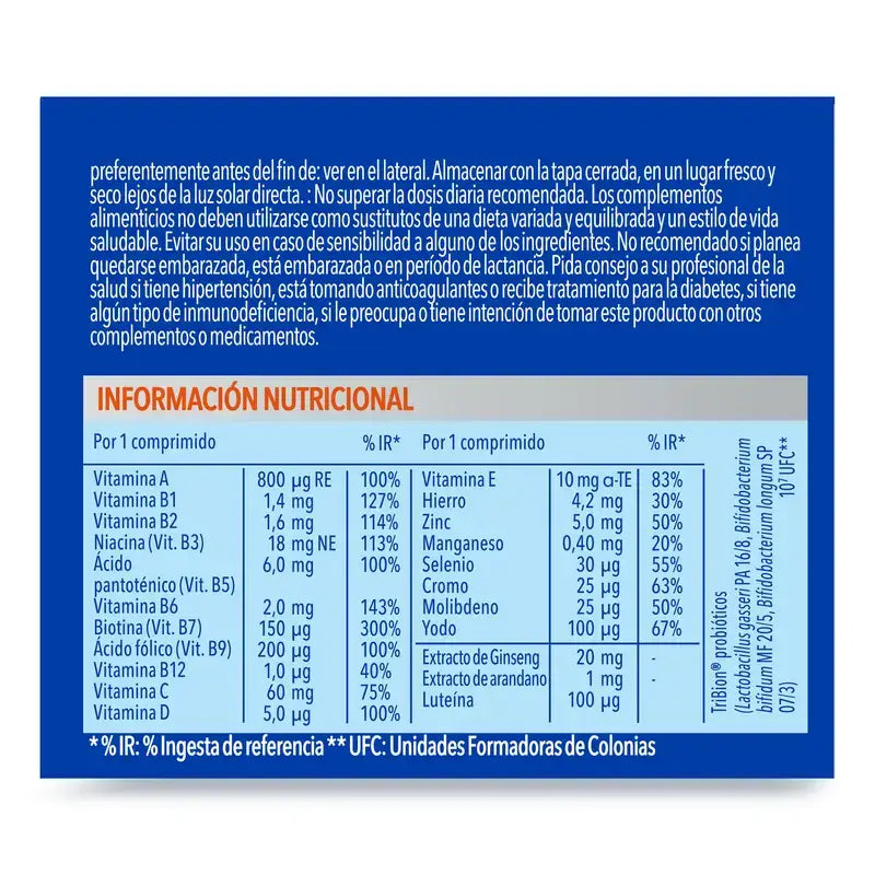 Bion3 Energy 50+ Multivitamins, 30 Tablets