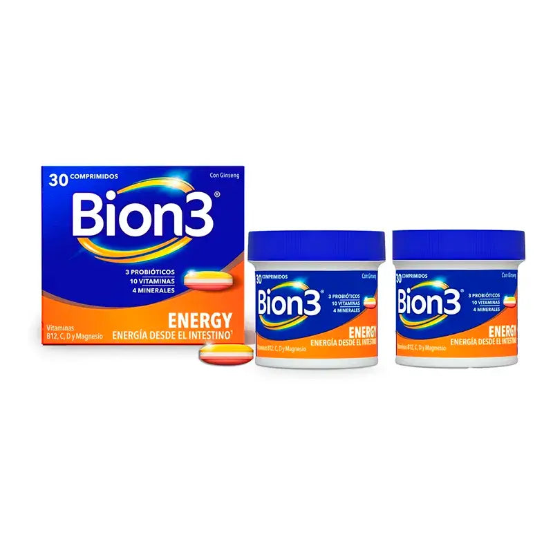 Bion3 Energy Multivitamins, 2 x 30 tablets
