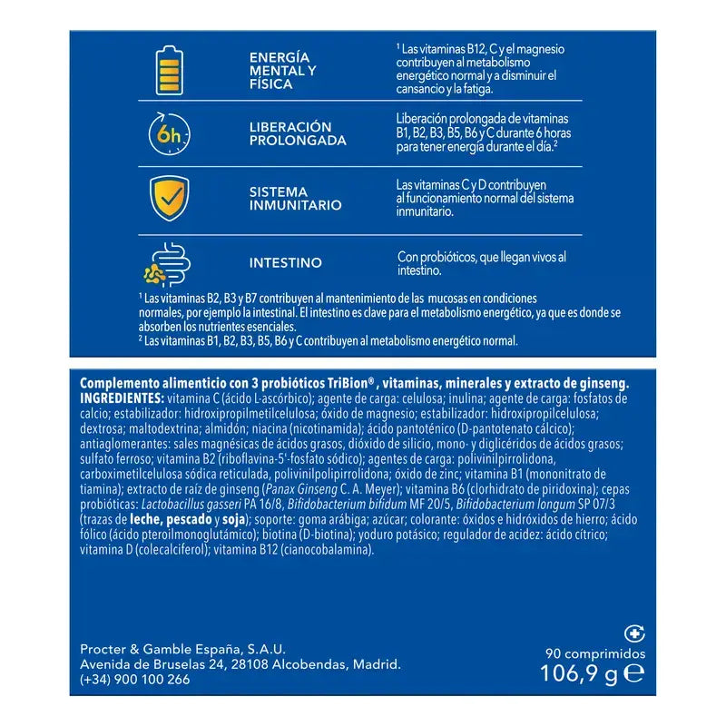 Bion3 Energy Multivitamins, 2 x 30 tablets