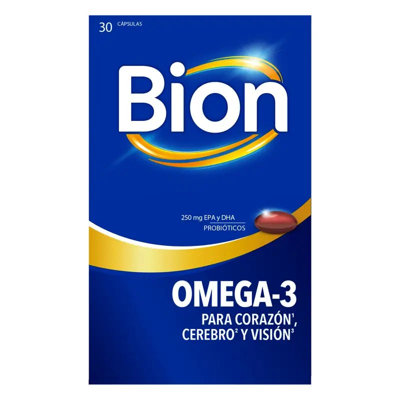 Bion3 Omega-3 With Probiotics, 30 capsules