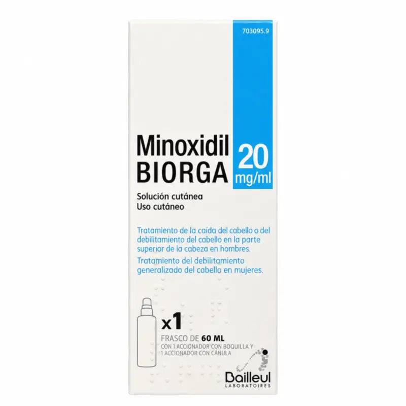 Biorga 20 Mg/ ml Minoxidil Skin Solution 1 Bottle 60 ml