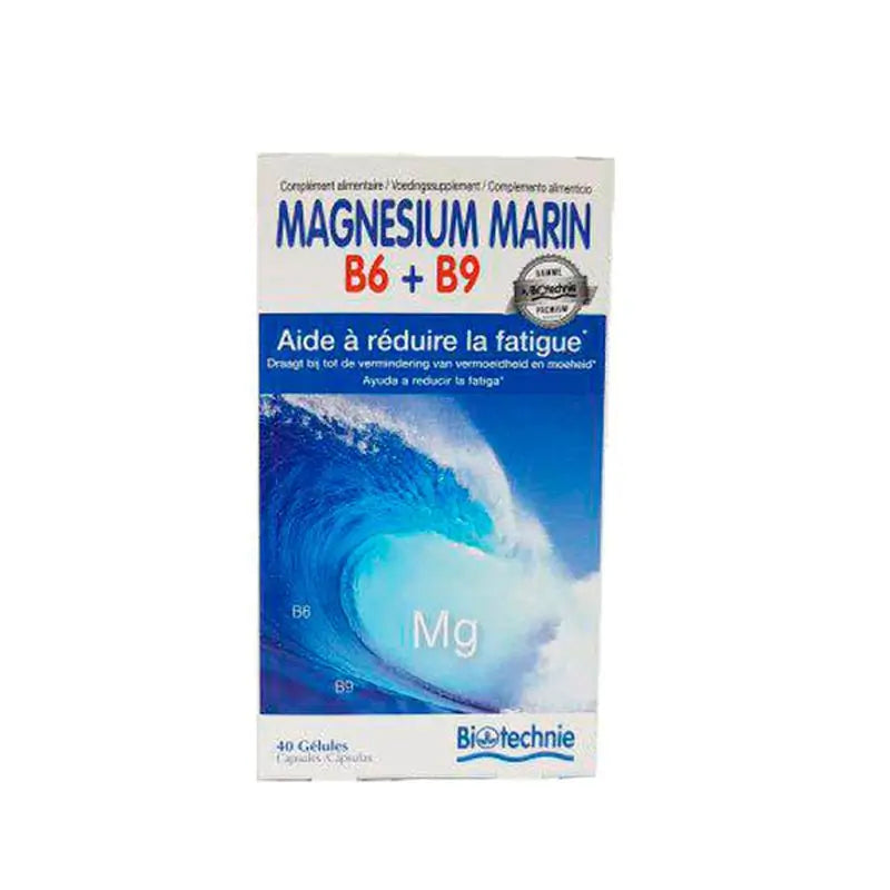 Biotechnie Marine Magnesium B6+B9 , 40 capsules