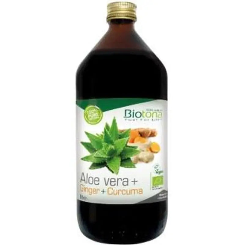 Biotona Aloe Juice + Ginger + Curcuma 1L. Bio