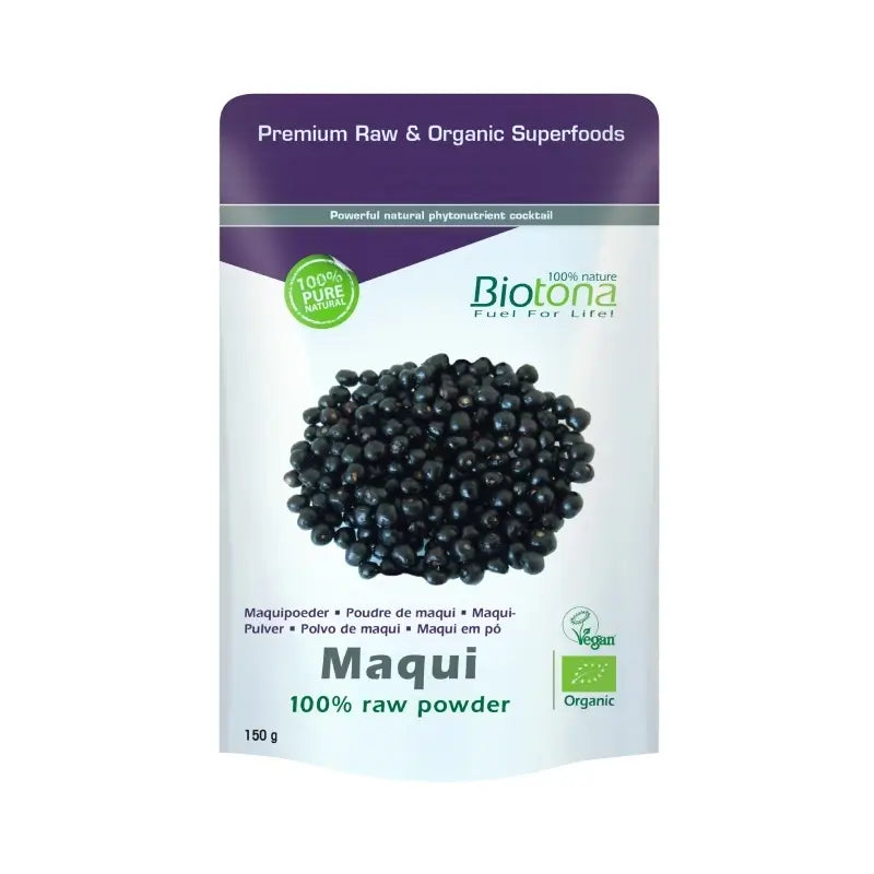 Biotona Maqui Powder - Maqui Raw Powder, 150 g