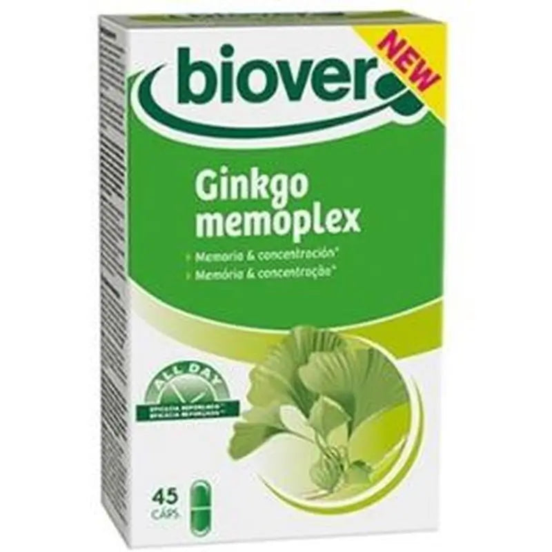 Biover Memory & Concentration (Ginkgo Memoplex 45 Capsules