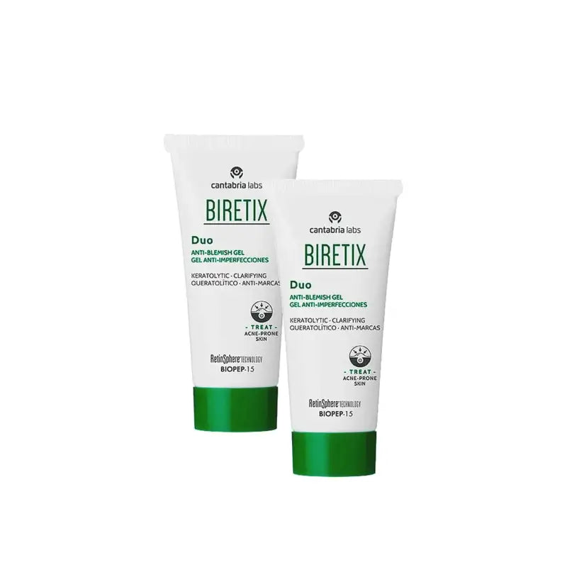 BIRETIX Duo Anti-Blemish Gel Pack: 2 x 30 ml