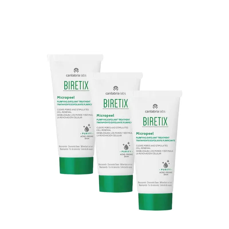 BIRETIX Micropeel Pack of 3 x 50 ml