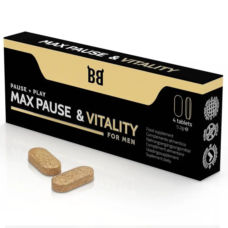 Blackbull By Spartan Max Pause & Vitality Retardant For Men 4 Capsules
