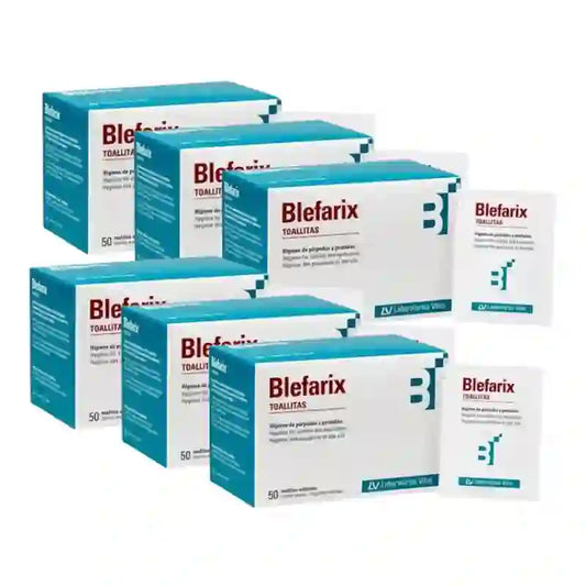 Blefarix Wipes 50 Sachets, Pack of 6