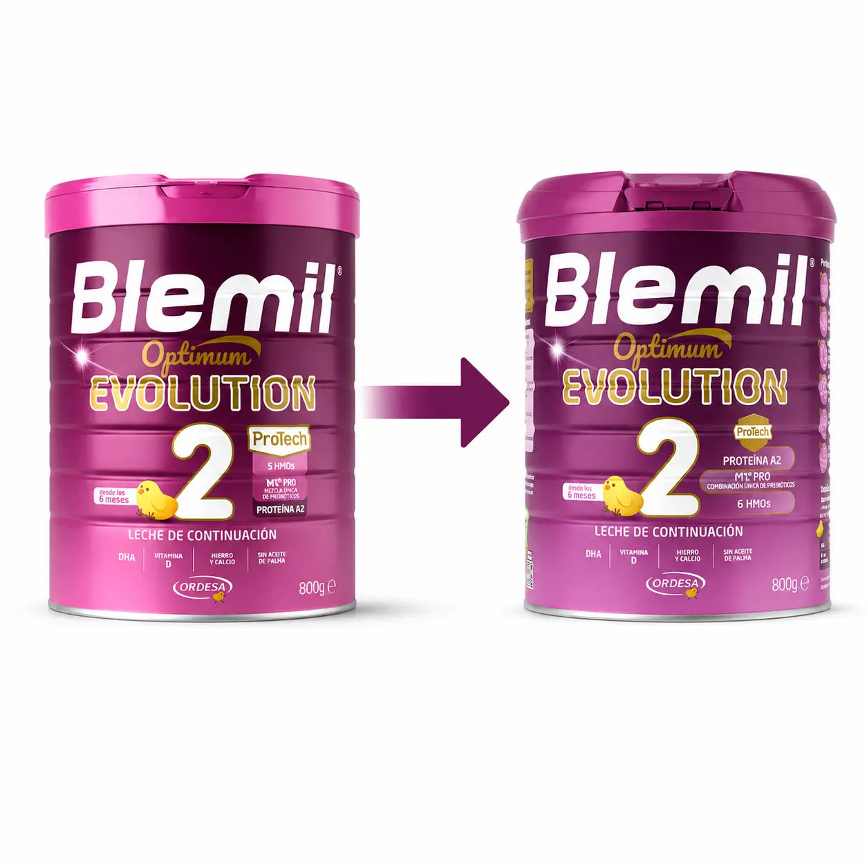 Blemil Optimum Evolution 2 Milk Formula, 12X800g