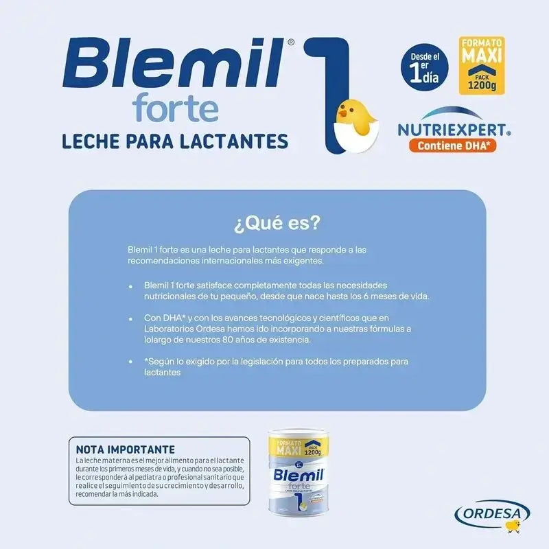 Blemil Plus 1 Forte, Pack 8 x 1200 grams