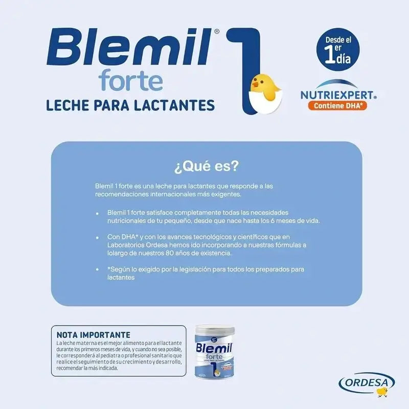 Blemil Plus 1 Forte, Pack 8 x 800 grams