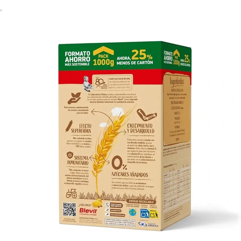 Blevit Infant Feeding Superfibre 8 Cereals Savings Format, 1000 g