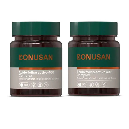 Bonusan Folic Acid Active 400 Complex , 2X90 Tablets