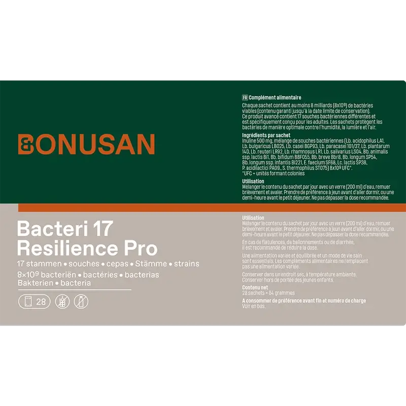 Bonusan Bacteri 17 Expert Resilience, Pack 4x28 Envelopes