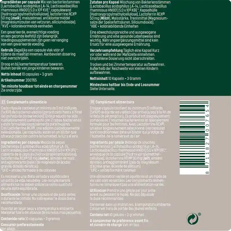 Bonusan Bacteri Fem, 10 capsules