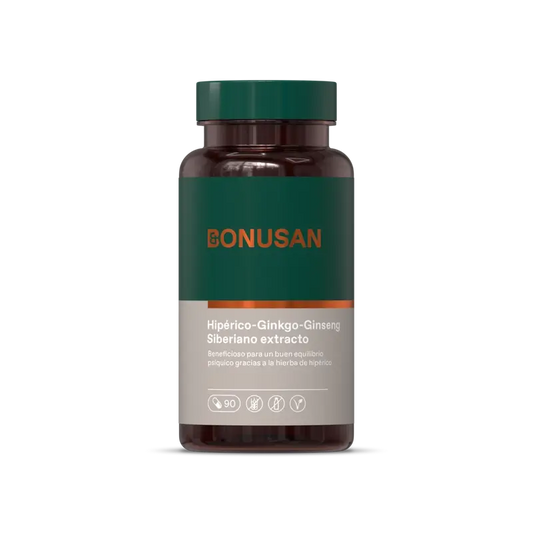 Bonusan Hypericum-Ginkgo-Siberian Ginseng Extract , 90 capsules