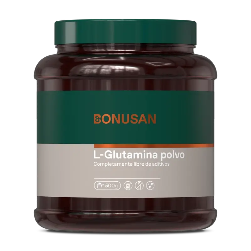 Bonusan L-Glutamine Powder, 500 grams of powder
