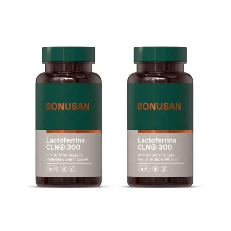 Bonusan Lactoferrin 300 Mg, Pack 2x60 Capsules