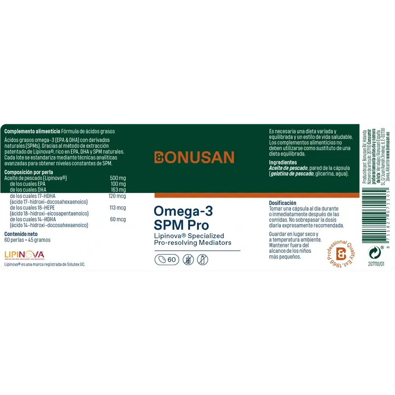 Bonusan Omega-3 Spm Pro, 60 pearls