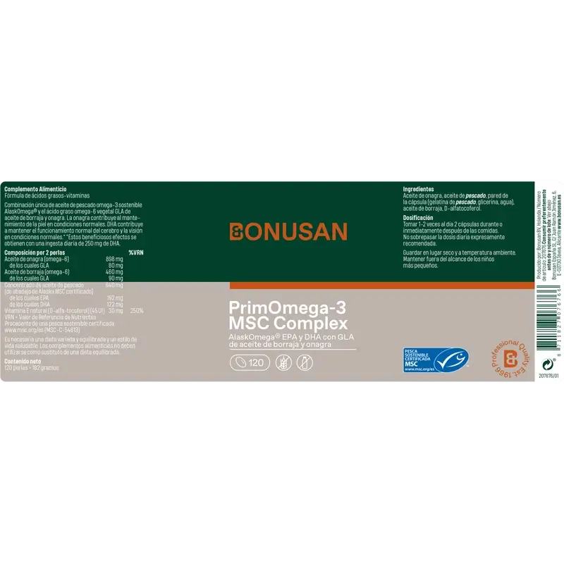 Bonusan Primomega-3 Msc Complex, 120 pearls