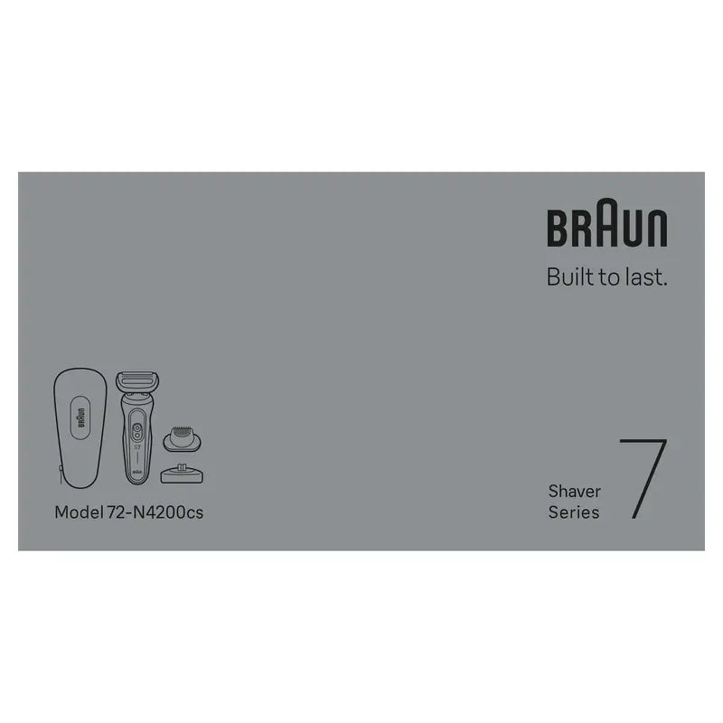 Braun Series7 Shaver 72-N4200Cs Black