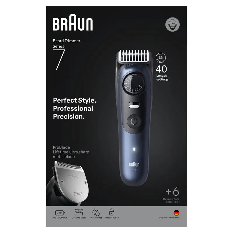 Braun Series 7 Beard Trimmer 40 Lengths Bt7520