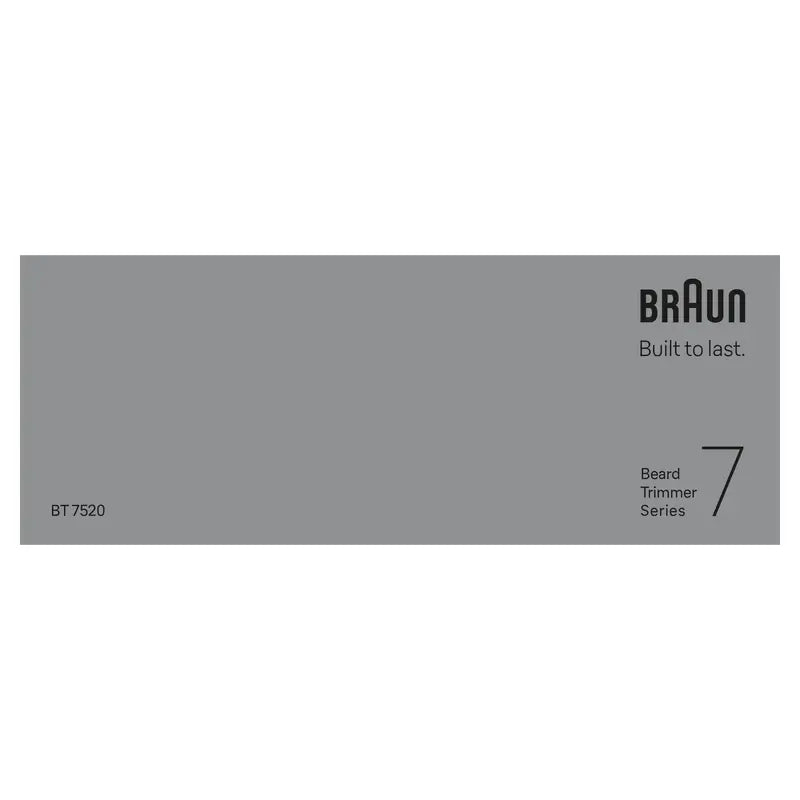 Braun Series 7 Beard Trimmer 40 Lengths Bt7520