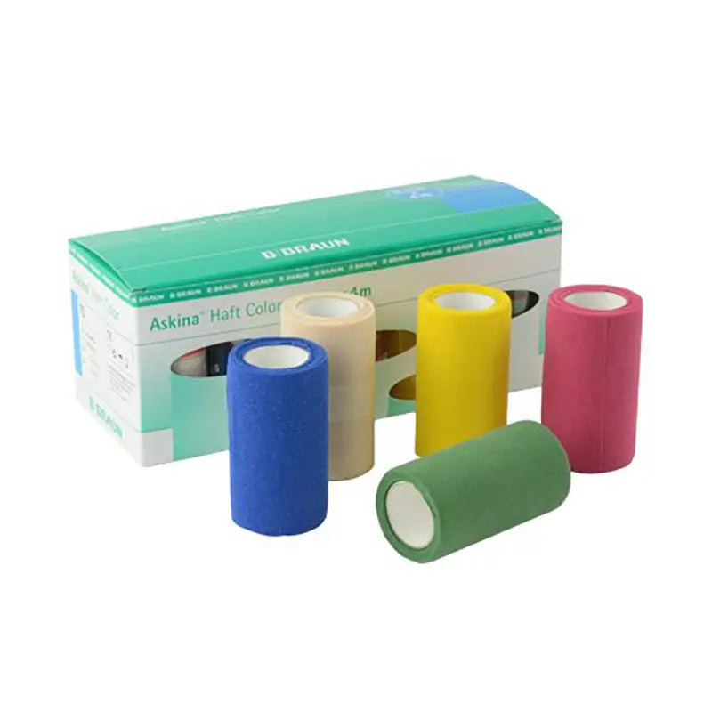 Braun Cohesive Bandage Askina Haft Colour Green 8Cmx4M