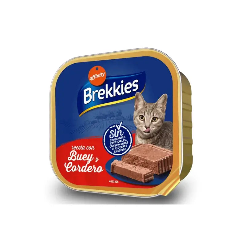 Brekkies Wet Cat Food – Beef and Lamb, 100 g