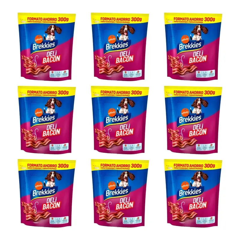 Brekkies DeliBacon, 300 g, pack of 9