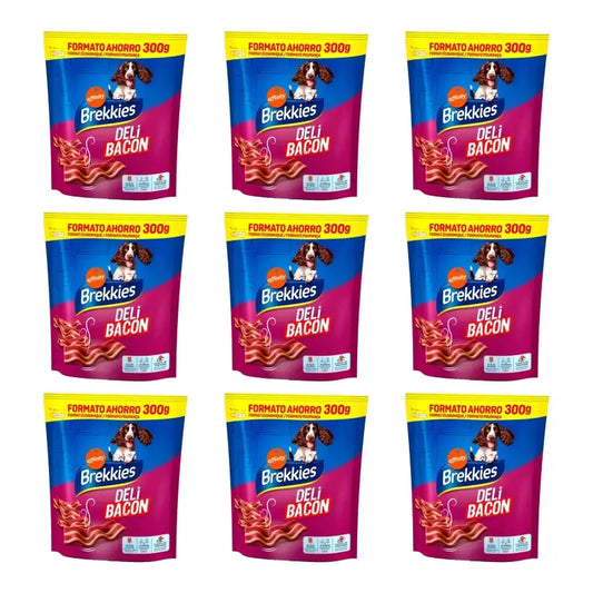 Brekkies DeliBacon, 300 g, pack of 9