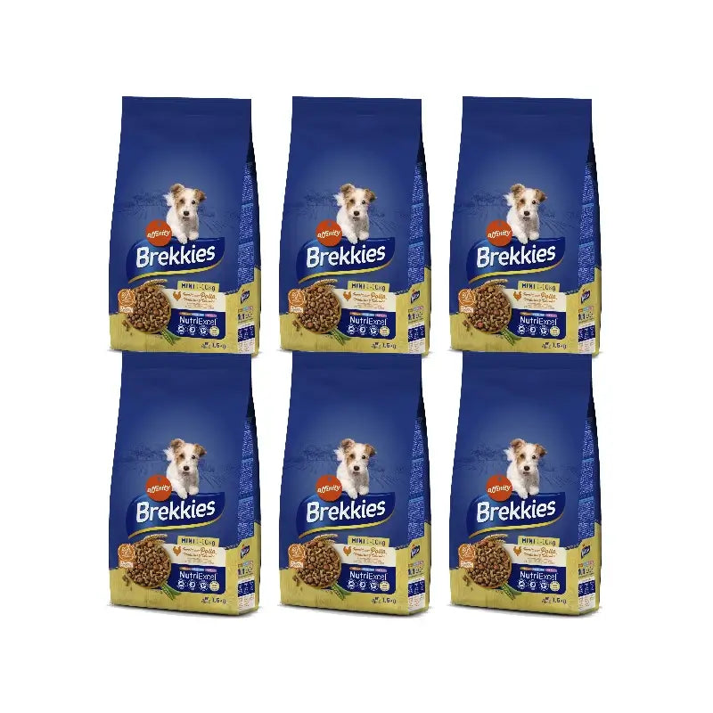 Brekkies Bed Mini Chicken Dog Food, 6 x 1.5 kg