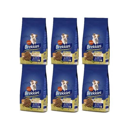 Brekkies Bed Mini Chicken Dog Food, 6 x 1.5 kg