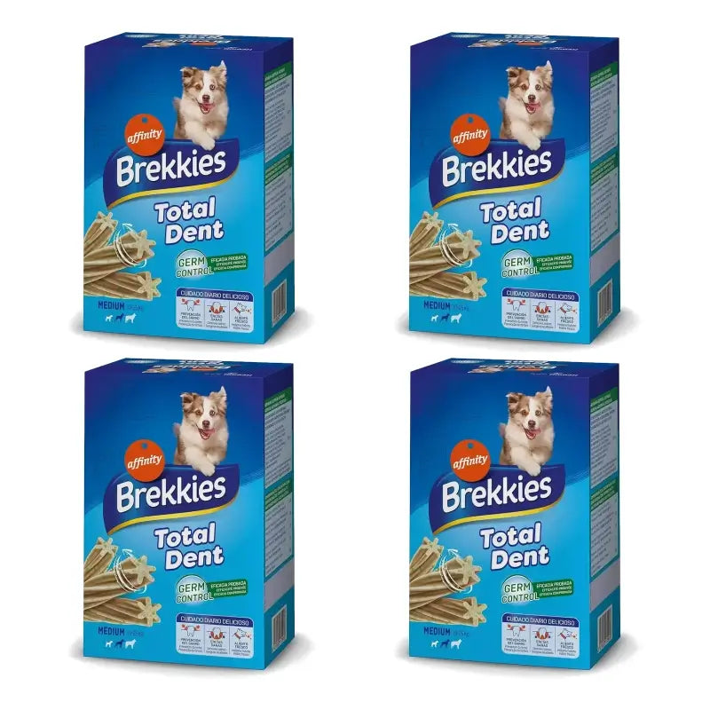 Brekkies Total Dent Medium, 180 g, pack of 4