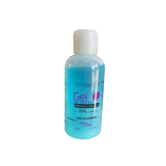 Brilliant Colour Hydroalcoholic Hand Gel 70% Alcohol with Glycerine, 120 ml