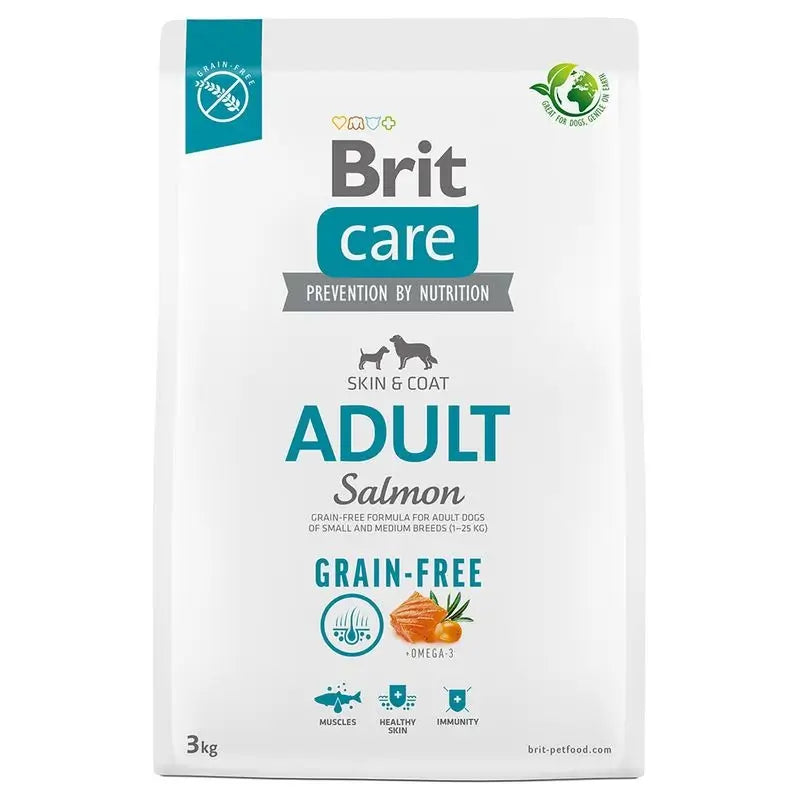 Brit Care Dog Adult Grain Free Salmon 3Kg for Dogs