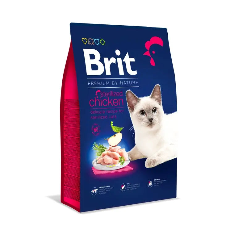 Brit Premium By Nature Cat Sterilised Chicken 8kg