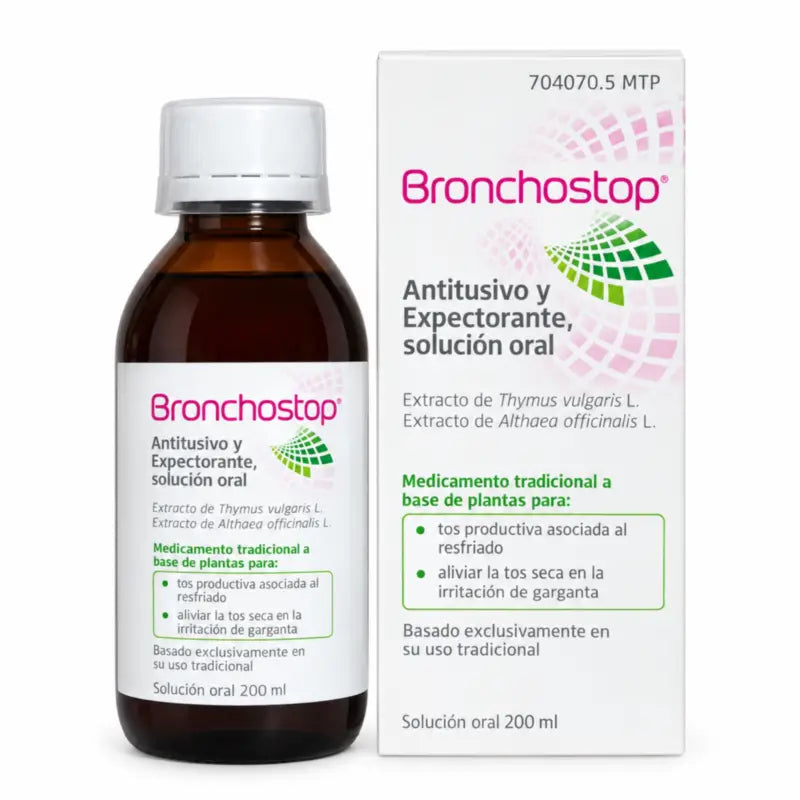 Bronchostop Antitussive and Expectorant Oral Solution 200 ml