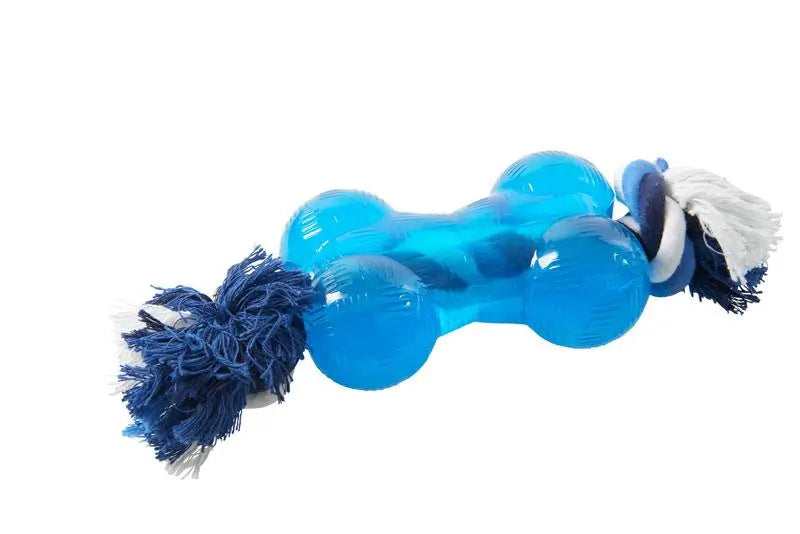 Buster Bone With Blue Rope M 14Cm