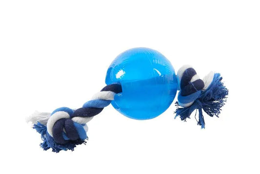 Buster Blue Rope Ball L 9Cm