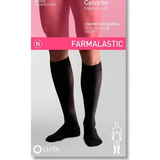 Farmalastic Socks Navy Blue, Size Small
