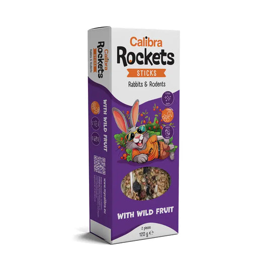 Calibra Calibra Rockets Sticks Rabbit – Rodent – Wild Fruit 120g
